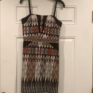 Multicolor Bebe dress, excellent condition.